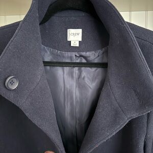 J. Crew Dark Blue Women's Cape Jacket. Warm